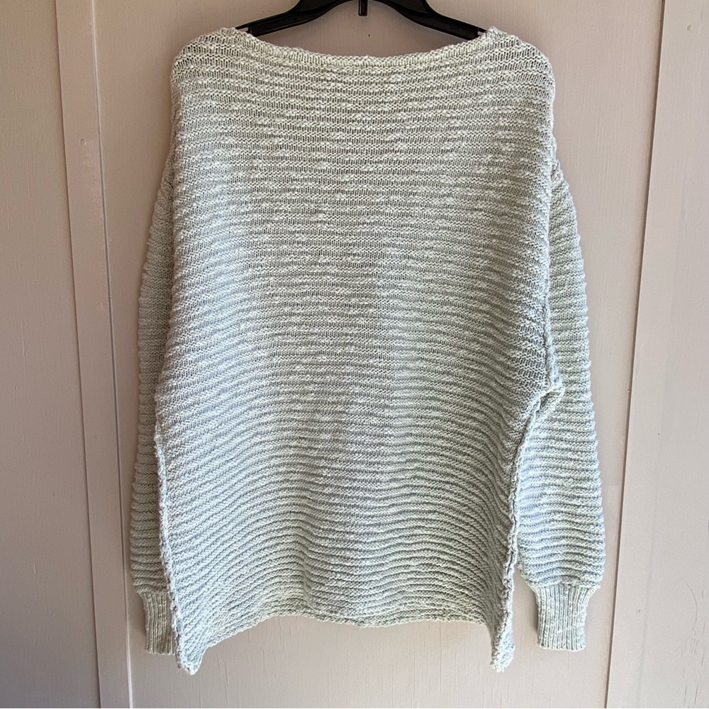 EUC Free People Women’s Oversized Chunky Knit Green Sweater Size S - Picture 5 of 7